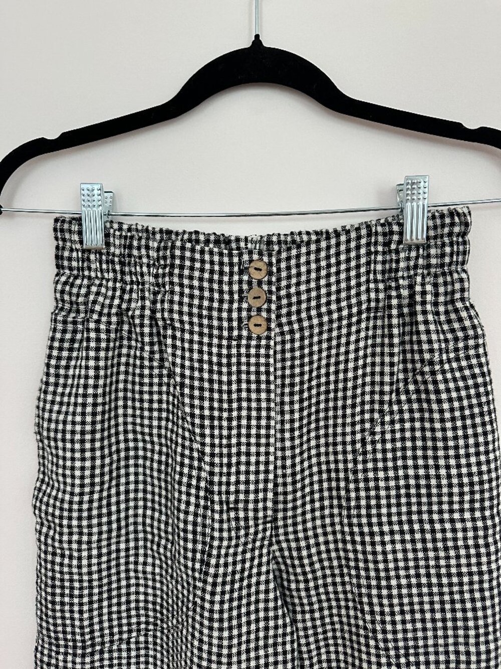 NWOT not PERFECT LINEN Ghent Pants – Black & White Gingham (S) - Picture 8 of 9